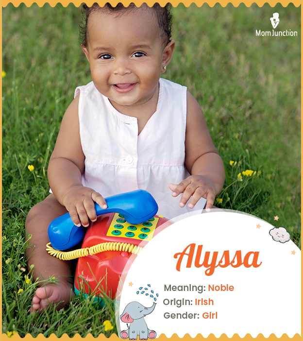 Alyssa, a graceful girl name