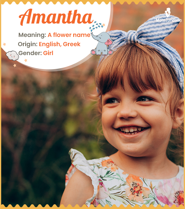 Amantha, a feminine name