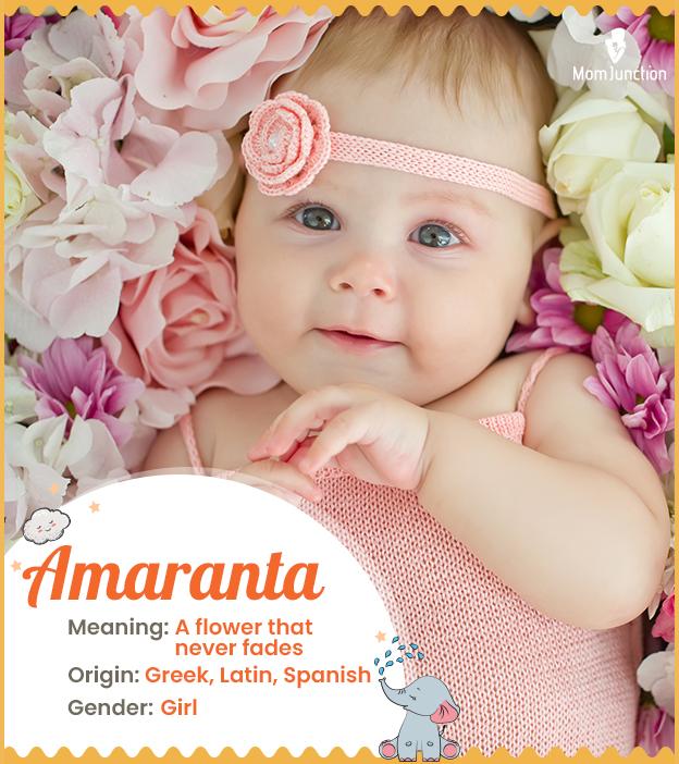 Amaranta Name Meaning, Origin, History, And Popularity