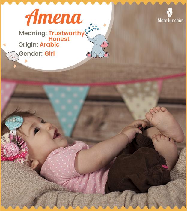 Amena meaning Trustworthy, Honest