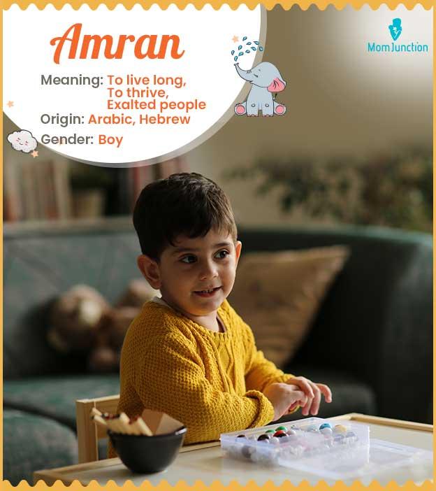 Amran has Arabic ori