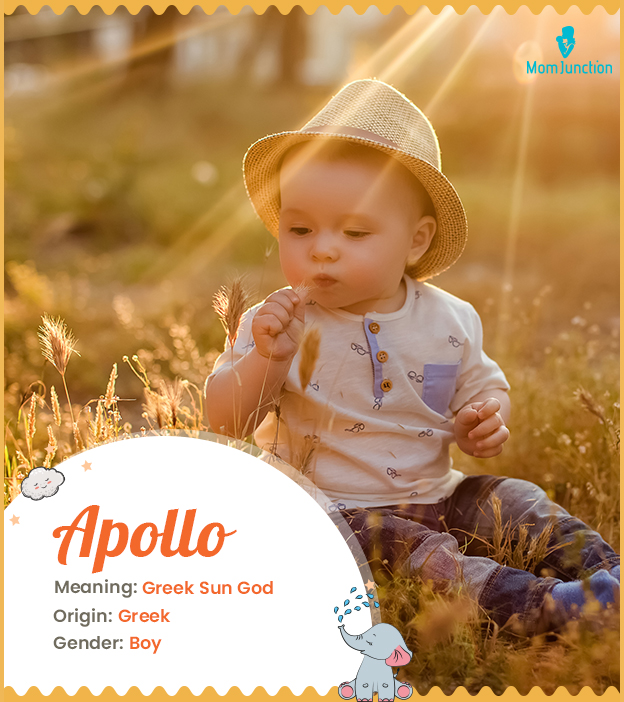 Apollo associated with the Greek Sun God