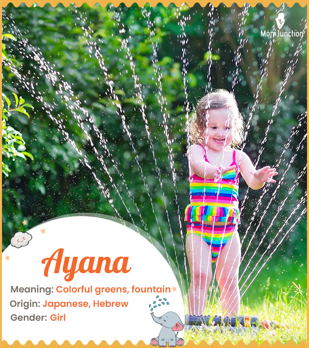 Ayana meaning a spring of water