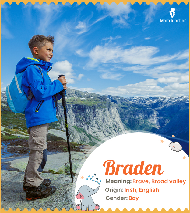 Braden meaning brave
