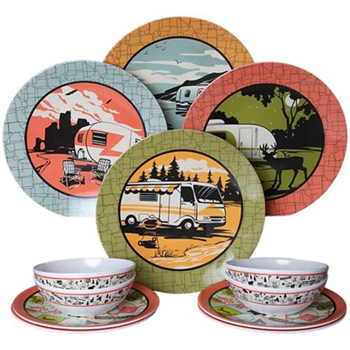 Coleman Stacking Set of 4 Camping Mugs Melamine 