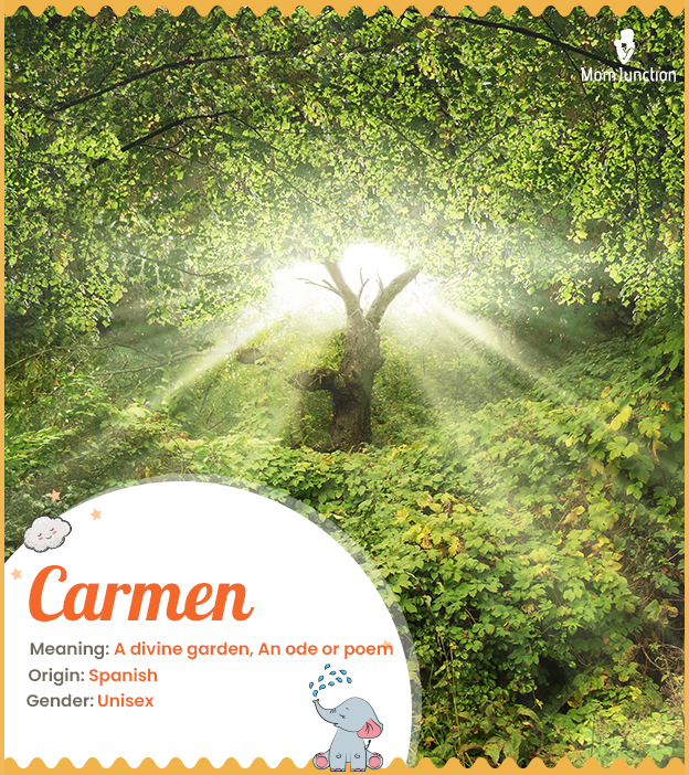 Carmen meaning divine garden or a poem