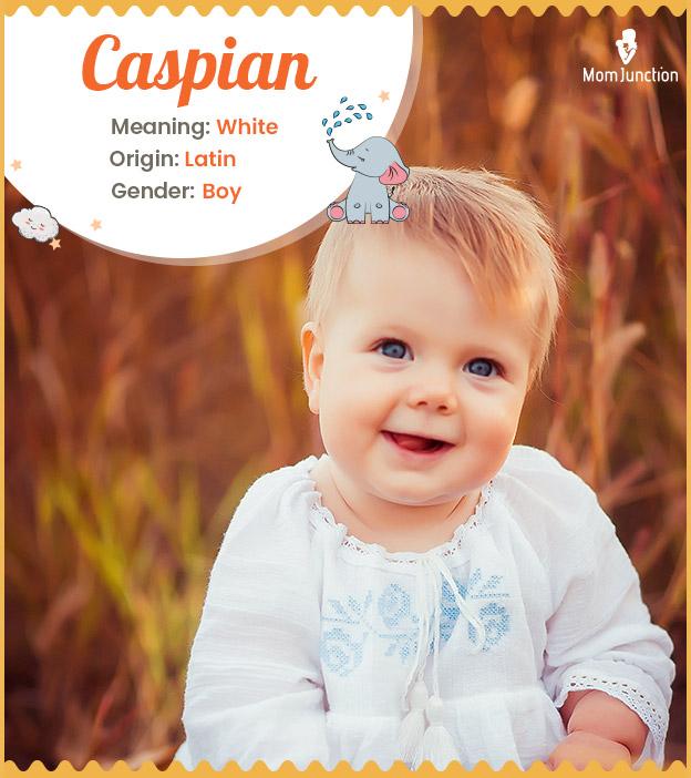 Caspian, a white baby boy