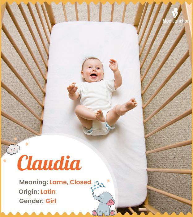 Claudia, a beautiful name