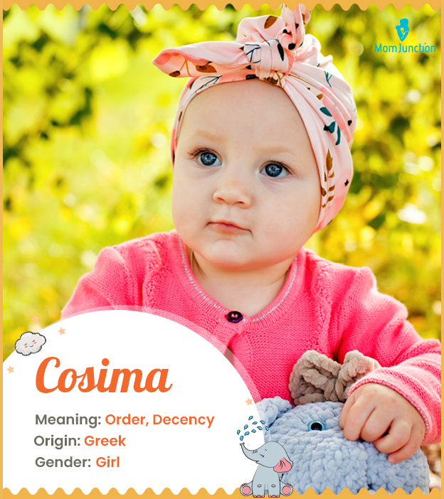 Cosima is a Greek name
