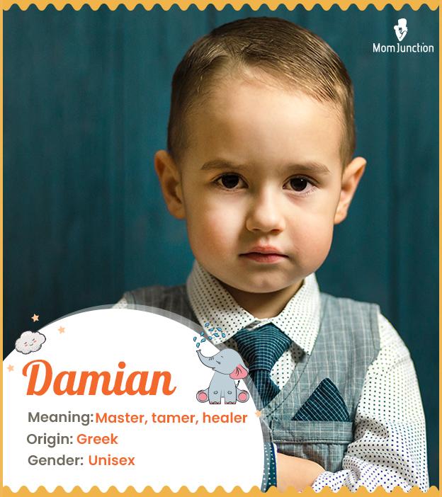 Damian Name Meaning Origin History And Popularity MomJunction