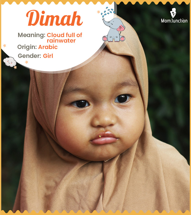 Dimah means cloud full of rainwater