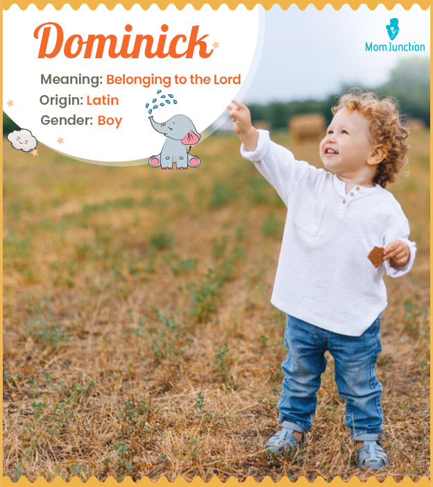 Dominick means Belonging to the Lord