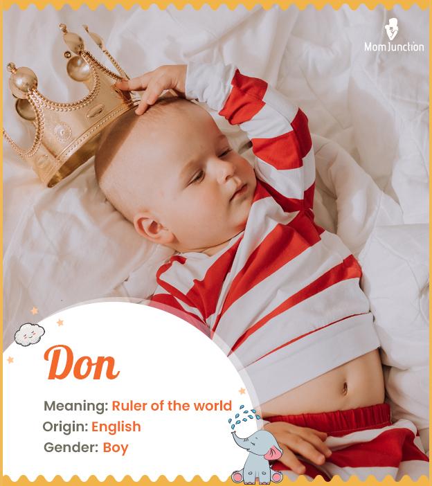 Explore Don Meaning, Origin & Popularity