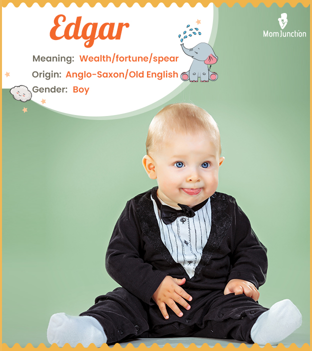 Edgar means wealthy