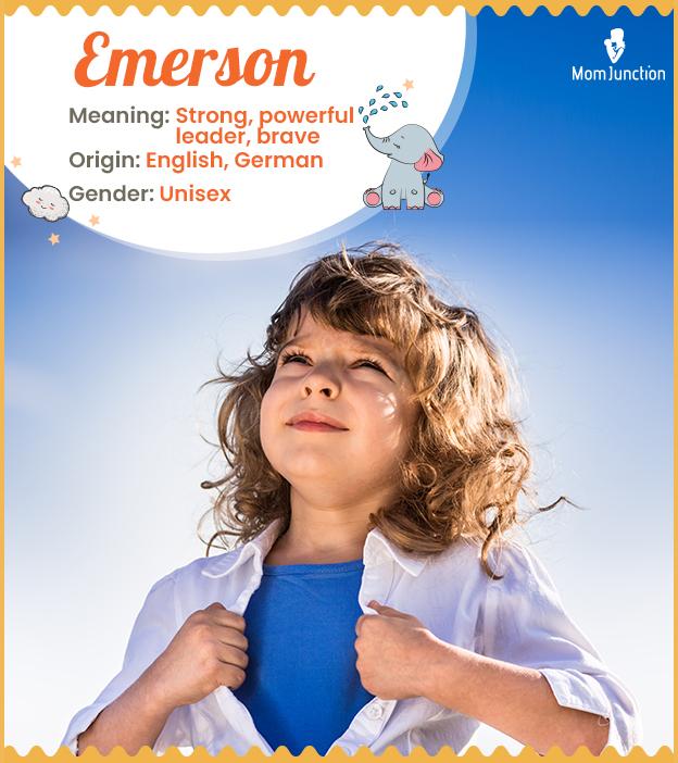 Emerson Name Meaning, Origin, History, And Popularity