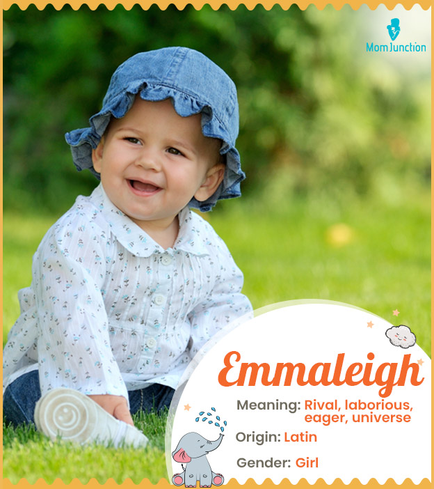 Emmaleigh means rival, laborious, eager, and universe.
