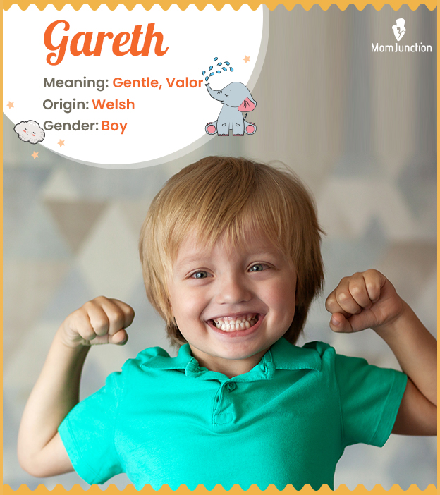 Gareth, meaning gentle or valor