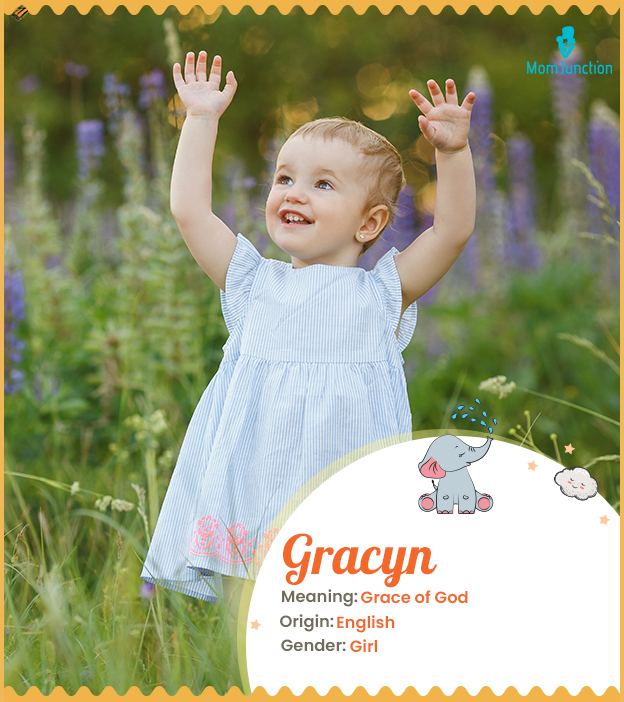 Gracyn, meaning grace of God
