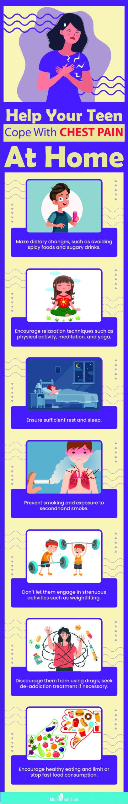 home remedies for chest pain in teenagers (infographic)
