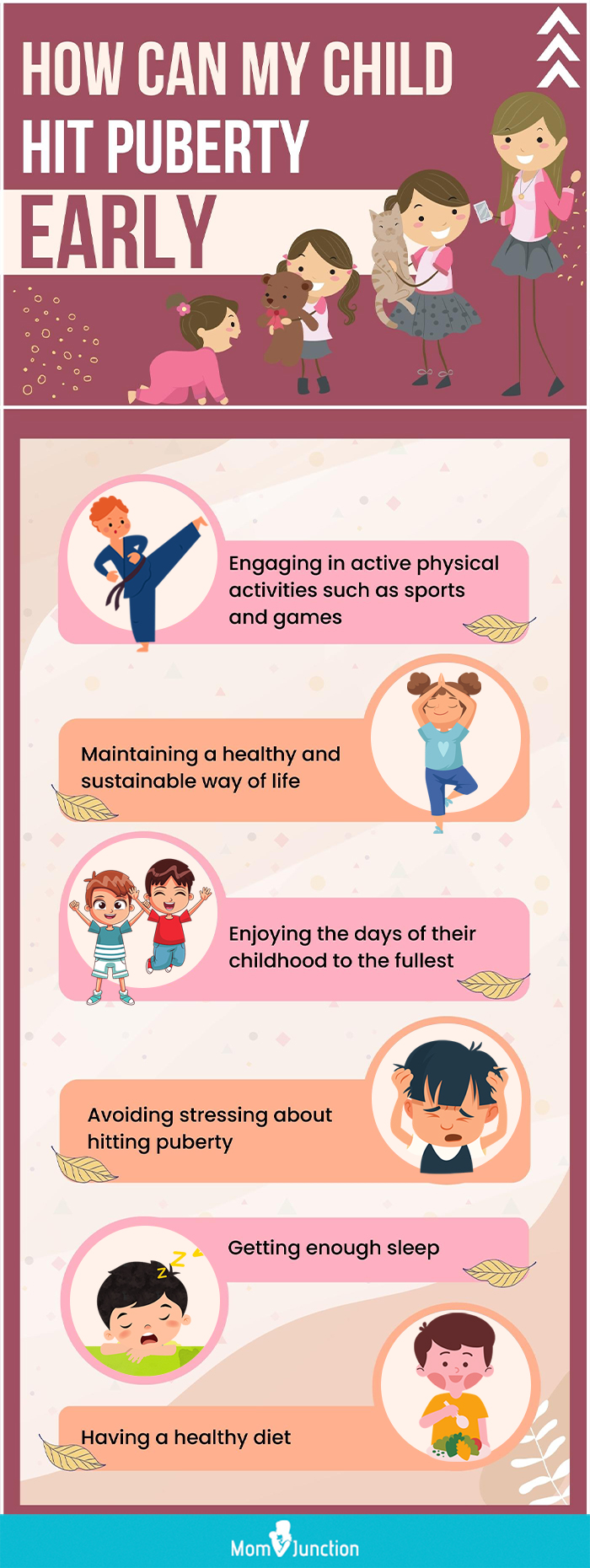 how can my child hit puberty early (infographic)