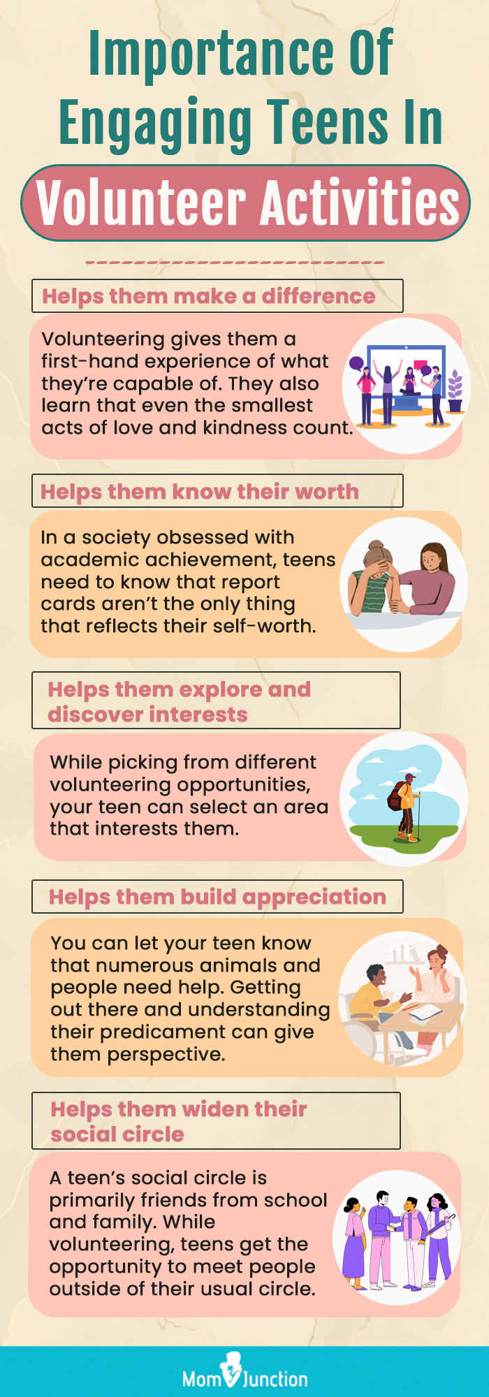importance of engaging teens in volunteer activities (infographic)