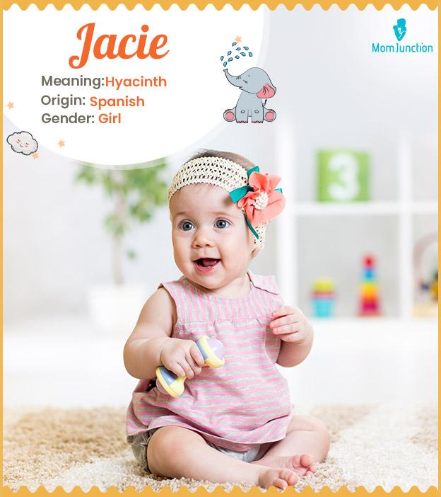 Jacie, meaning hyacinth