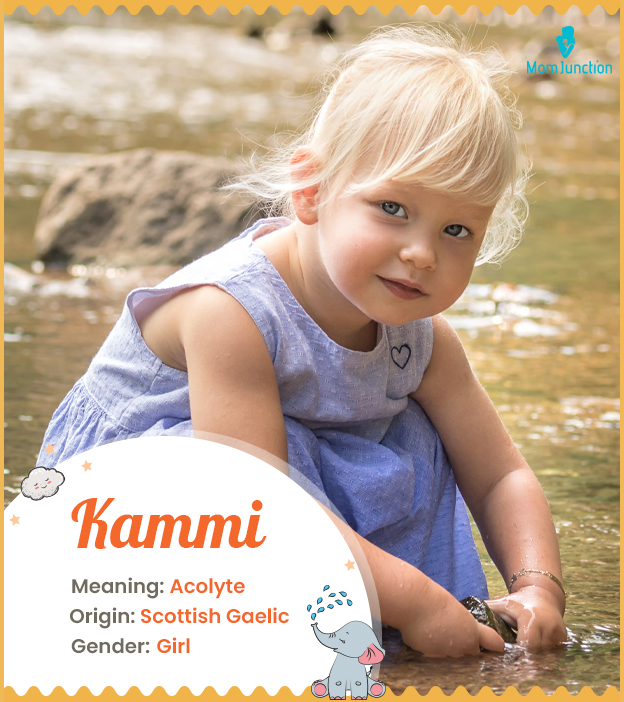 Kammi means crooked river or acolyte