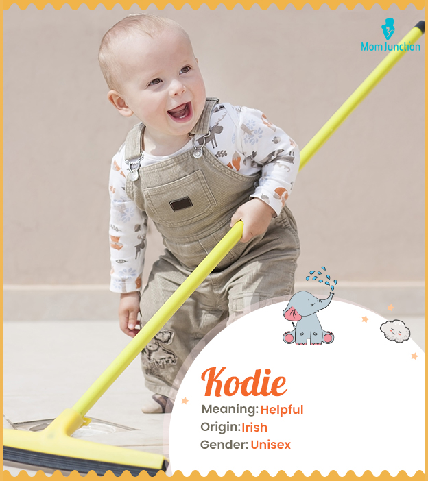Kodie, meaning helpful