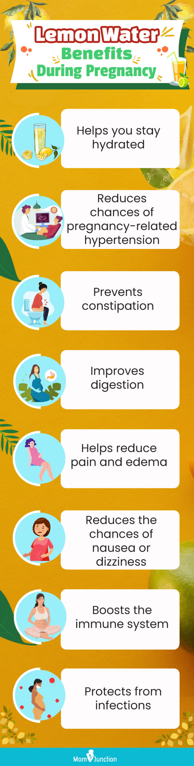 lemon water benefits during pregnancy (infographic)