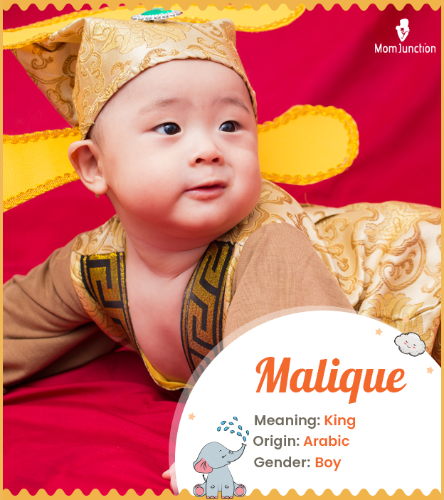 Malique, a masculine name with Arabic-origins.