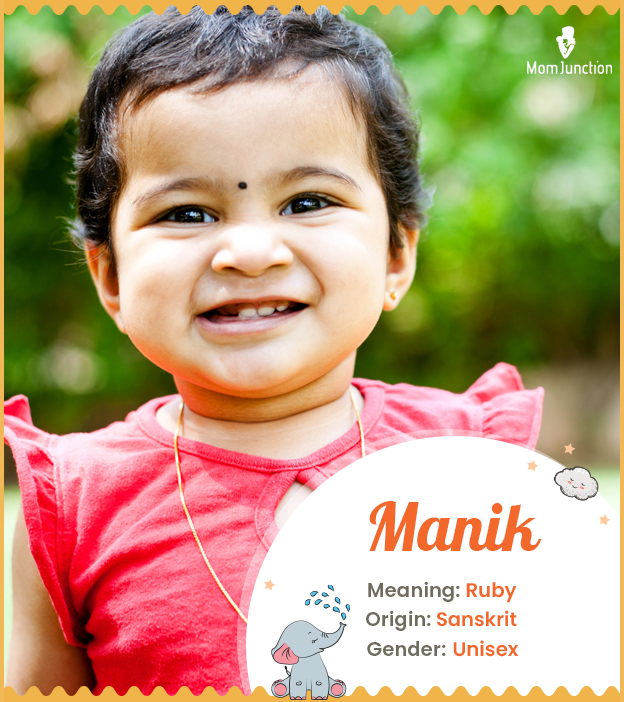 Manik, meaning ruby