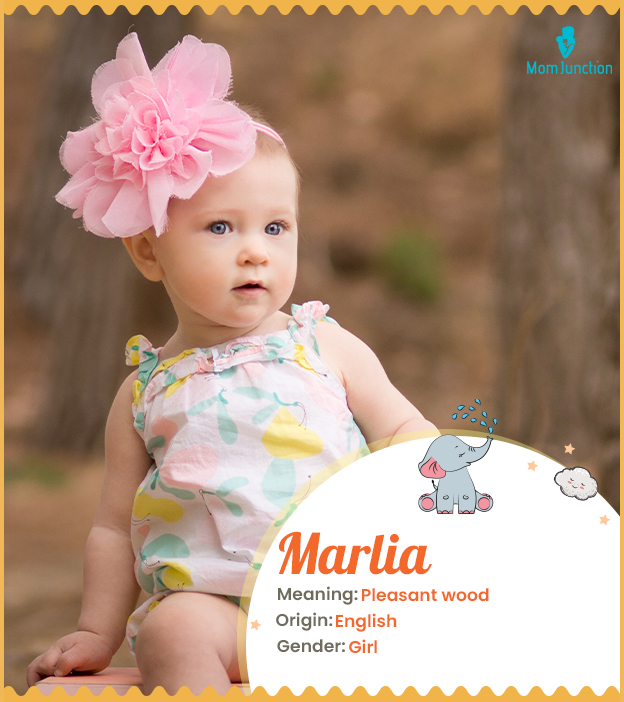 Marlia means pleasant wood.
