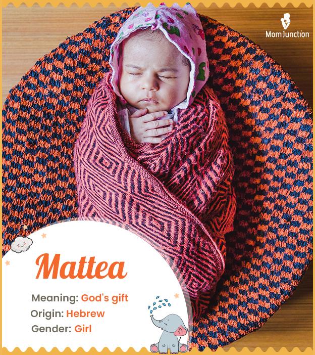 mattea Name Meaning, Origin, History, And Popularity