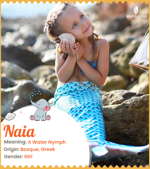 Alt text: Naia, one who is as beautiful as a mermaid.
