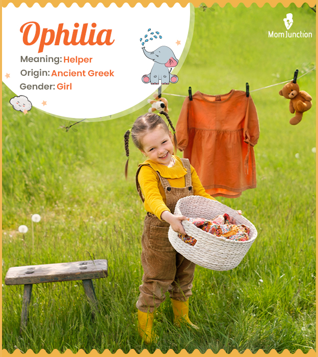 Ophilia meaning helper