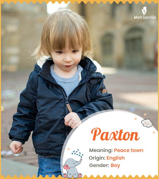 paxton Name Meaning, Origin, History, And Popularity