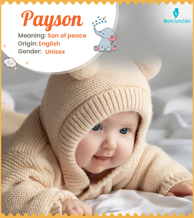 Payson, meaning son of peace