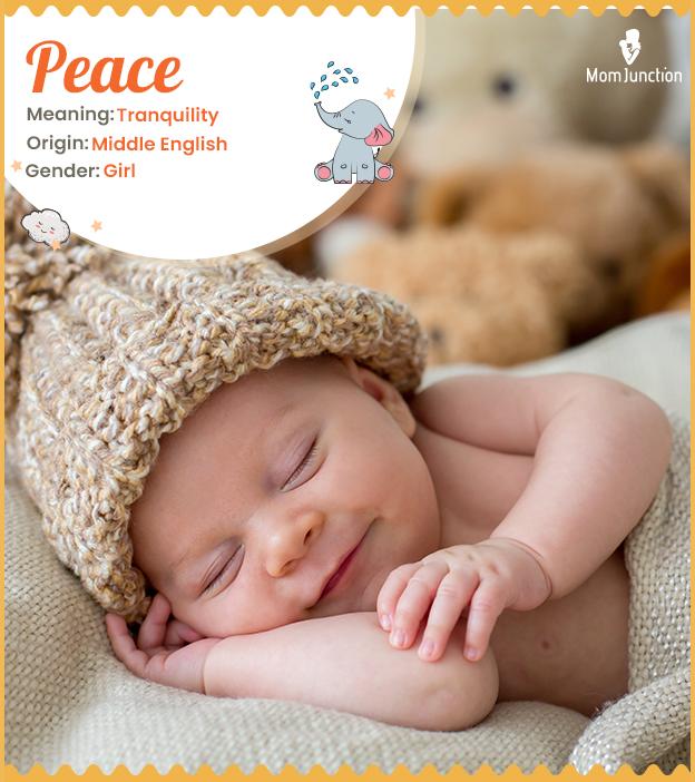 peace Name Meaning, Origin, History, And Popularity