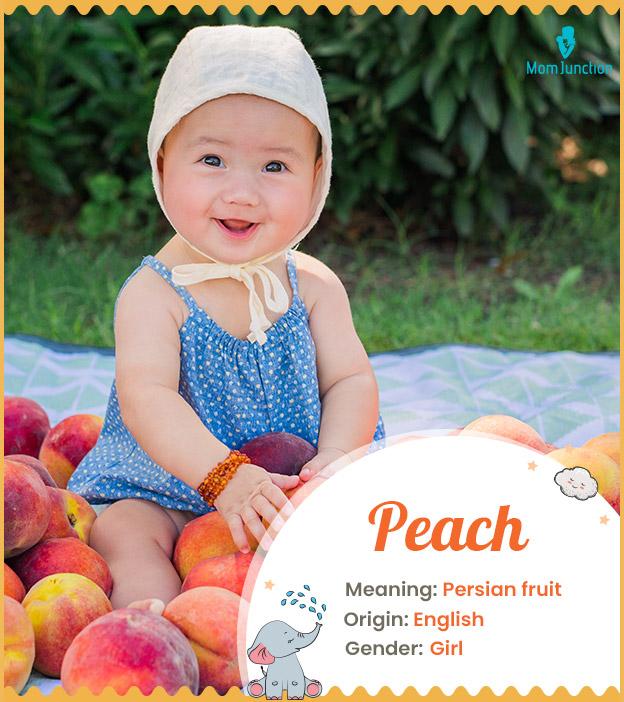 Peach Name Meaning, Origin, History, And Popularity