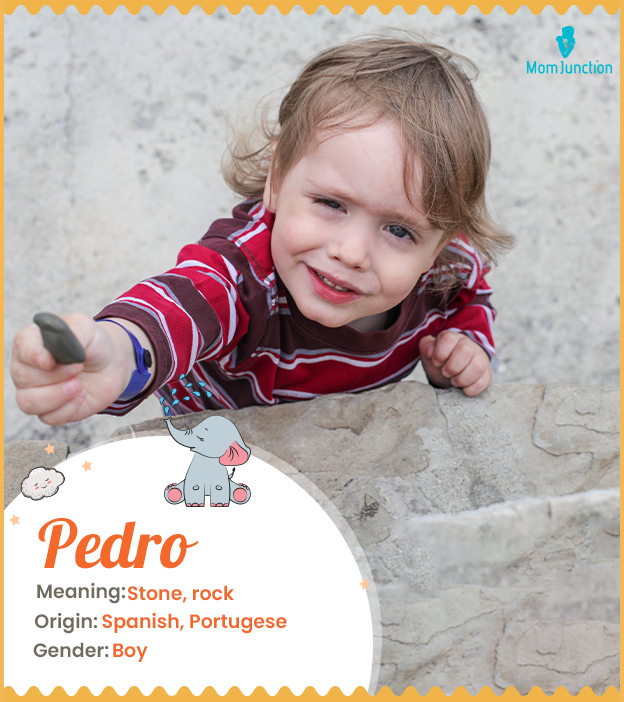 Pedro, boy name meaning a rock or stone
