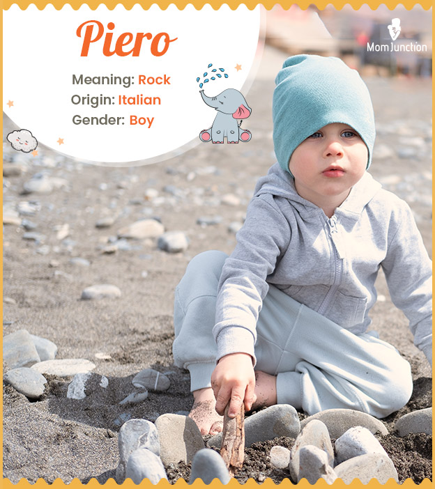 Piero, unique name meaning rock