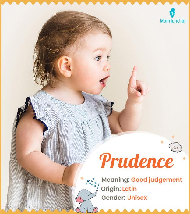 Prudence meaning good judgement