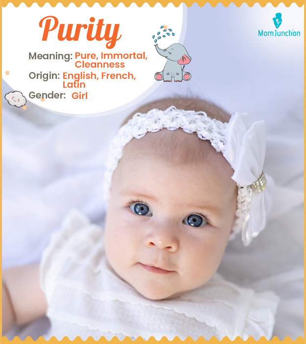 Purity is a virtue-based name for girls