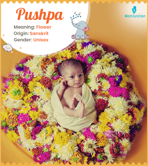 Pushpa, meaning flower
