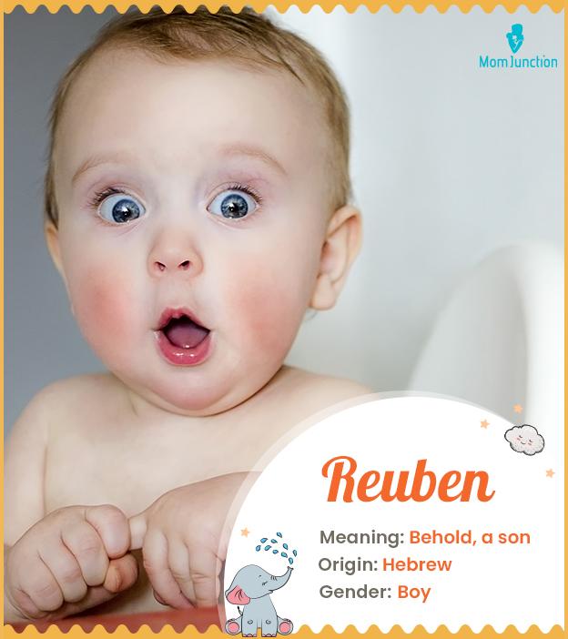 Reuben means son