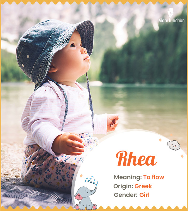 Rhea meaning a flowing stream