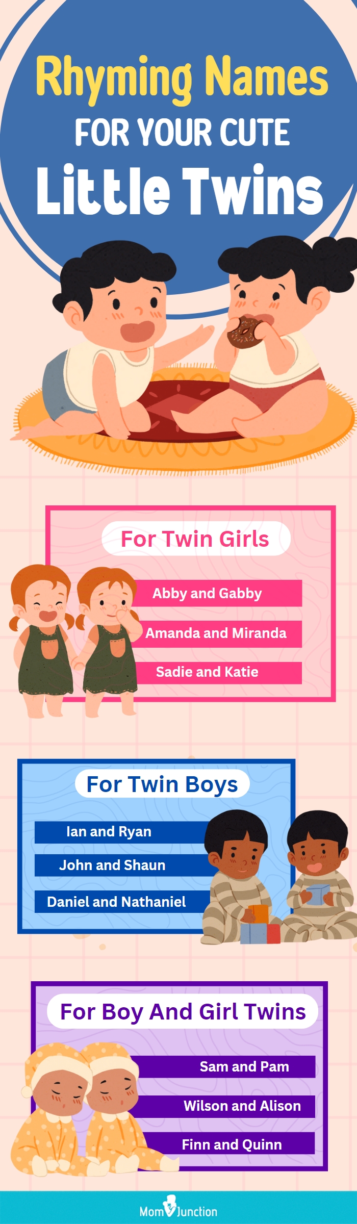 rhyming names for your cute little twins