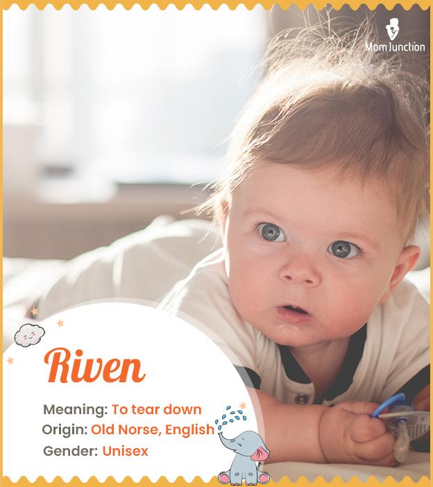 Riven Name Meaning, Origin, History, And Popularity