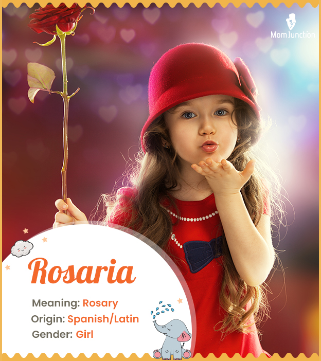 Rosaria means rosary