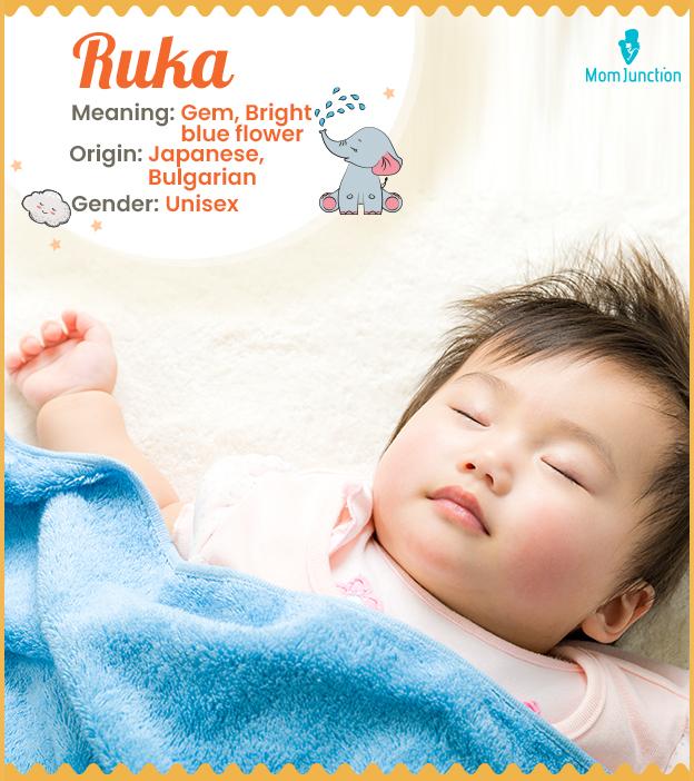 Ruka, a bright blue 